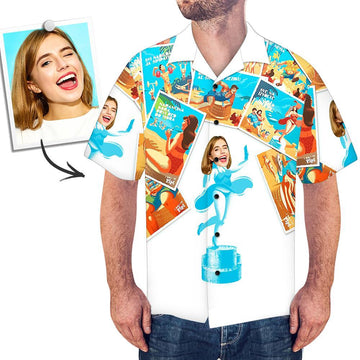 Joycorners Custom Photo Beach Photos All Over Printed 3D Hawaiian Shirt