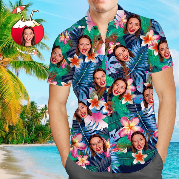 Joycorners Custom Photo Hawaiian Plants 3 All Over Printed 3D Hawaiian Shirt