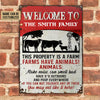 Joycorners Customized Name Cattle Farm House This Is A Farm All Printed 3D Metal Sign