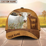 Joycorners Custom Name Charolais Cattle Cap