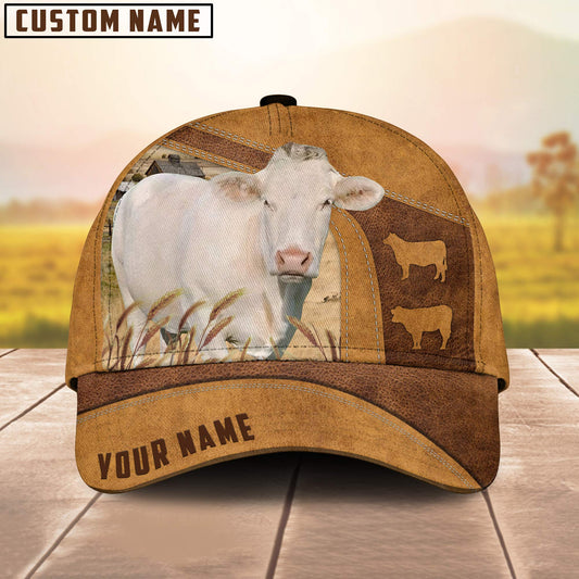 Joycorners Custom Name Charolais Cattle Cap TT1