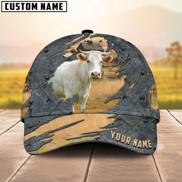 Joycorners Charolais Customized Name Cap