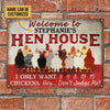 Joycorners Personalized Chicken Coop Hen House Welcome All Printed 3D Metal Sign