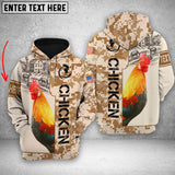 Joycorners Personalized Chicken Brown Camo All Printed 3D Shirt