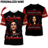 Joycorners Custom Name The Beast September Girl All Over Printed 3D Shirts