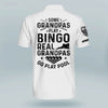 Joycorners Some Grandpas Play Bingo Real Grandpas Go Play Pool Billiard Polo Shirt