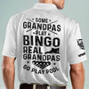 Joycorners Some Grandpas Play Bingo Real Grandpas Go Play Pool Billiard Polo Shirt