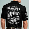 Joycorners Some Grandpas Play Bingo Real Grandpas Go Play Pool Billiard Polo Shirt