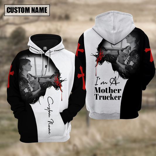 Joy corners Jesus I am A Mother Trucker Hoodie