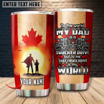 Joy corners Personalized Name Trucker Fathers day Tumbler CATTWMDIATD