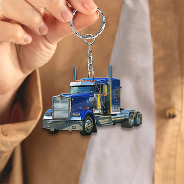 Joy Corners  Blue 02 Truck Keychain