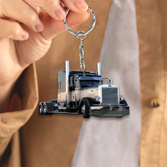 Joy Corners Black 02 Trucker Keychain