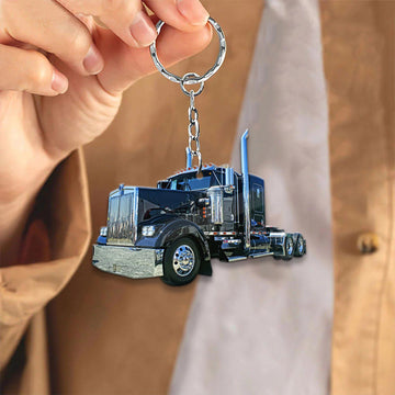 Joy Corners Black 04 Trucker Keychain