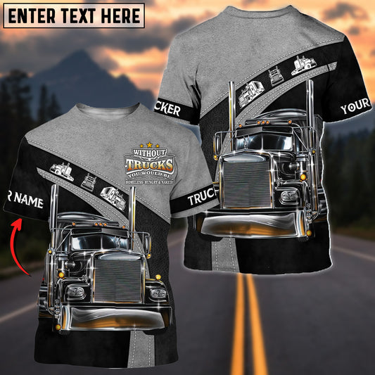 Joy Corners Custom Name Black And Grey With Out Trucker T Shirt 2023
