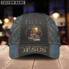 Joycorners Personalized Name Vaccinated By Blood Of Jesus Blue Trucker Classic Cap 2023