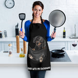 Joycorners Dachshund In The Pocket Black All Over Printed 3D Apron