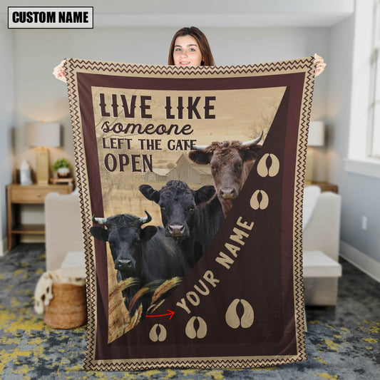 Joycorners Personalized Dexter Live Like Someone Left The Gate Open Blanket