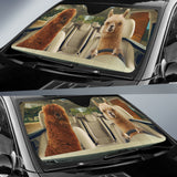 Joycorners Driving Alpacas All Over Printed 3D Sun Shade