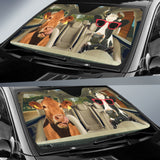 Joycorners Driving Cattles All Over Printed 3D Sun Shade