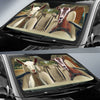 Joycorners Driving Goats All Over Printed 3D Sun Shade