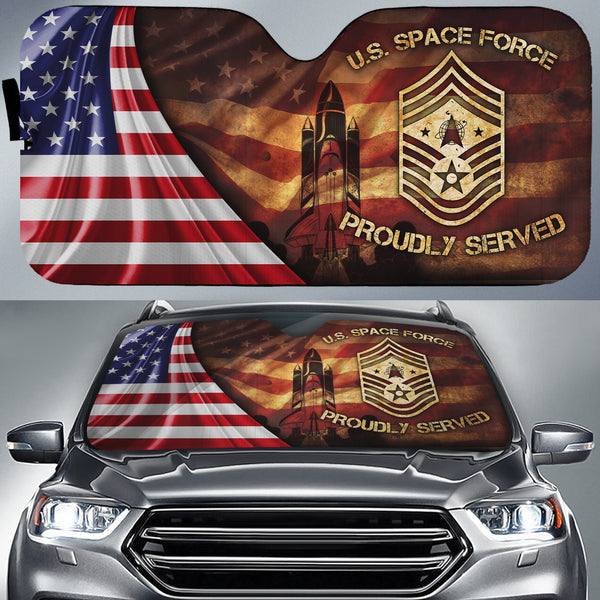 Joycorners U.S Space Force Proudly Served All Over Printed 3D Sun Shade