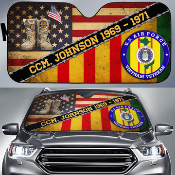 Joycorners Custom US AIR FORCE VIETNAM VETERAN All Over Printed 3D Sun Shade