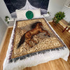 Joycorners Horse All Over Printed 3D Woven Blanket