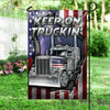 Joycorners Keep On Truckin' Silver U.S Truck 3D All Over Printed Flag