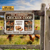 Joycorners Personalized Farm Chicken Coop Fresh Eggs Daily All Printed 3D Metal Sign