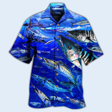 Joycorners Fishing Love Ocean Blue Limited Edition All Printed 3d Shirts