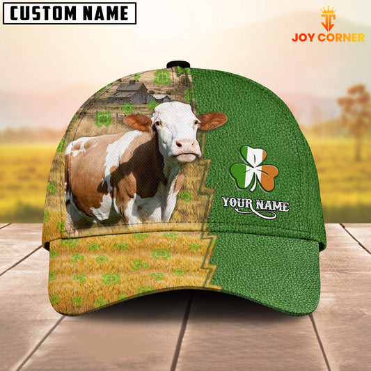 Joycorners Fleckvieh Custom Name Patrick Day Cap