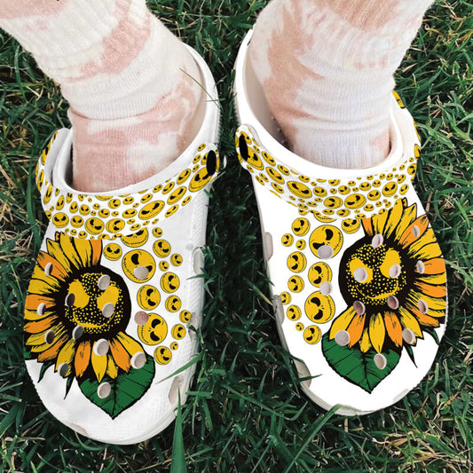 Joycorners Skeleton Sunflower Slippers