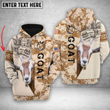 Joycorners Personalized Goat Brown Camo All Printed 3D Shirt