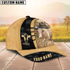 Joycorners Custom Name Guernsey Cattle Farmhouse Field Cap TT9