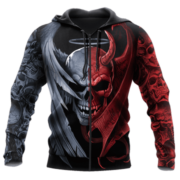 Joycorners Gentle And Evil Skull All Over Printed Shirts