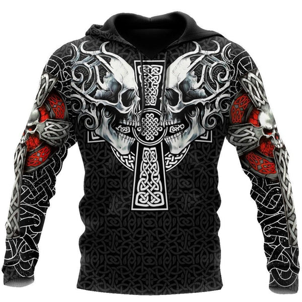 Joycorners Viking Skull Tattoo All Over Printed Shirts