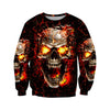 Joycorners Fire Skull Art All Over Printed Shirts