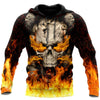 Joycorners Skulls On Fire Art All Over Printed Shirts