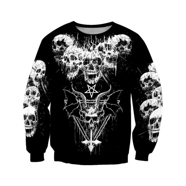 Joycorners Dark Art Satanic Skull All Over Printed Shirts