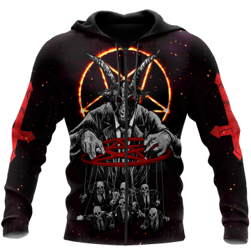 Joycorners Lord Of Death Satanic Skull All Over Printed Shirts