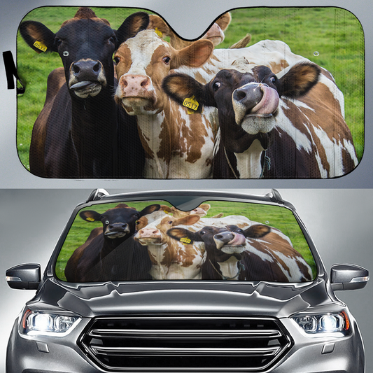 Joycorners Cows On The Farm All Over Printed 3D Sun Shade