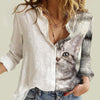 Joycorners American Shorthair Cat Half Printed 3D Casual Shirt