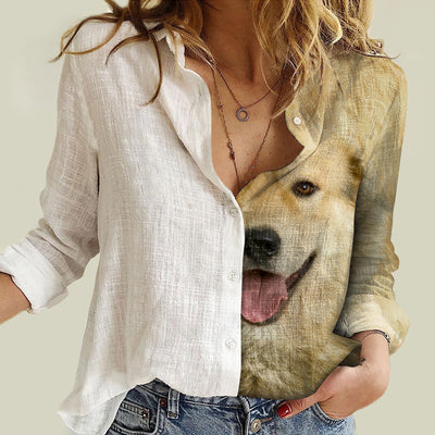 Joycorners Anatolian Shepherd Half Printed 3D Casual Shirt