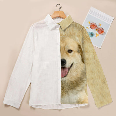 Joycorners Anatolian Shepherd Half Printed 3D Casual Shirt