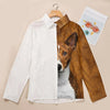 Joycorners Basenji Half Printed 3D Casual Shirt