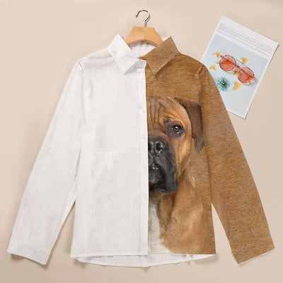 Joycorners Cane Corso Half Angel Half Printed 3D Casual Shirt