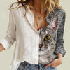 Joycorners Egyptian Mau Cat Half Printed 3D Casual Shirt