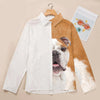 Joycorners English Bulldog Half Printed 3D Casual Shirt