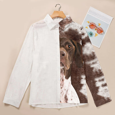 Joycorners German Shorthaired Pointer Half Printed 3D Casual Shirt