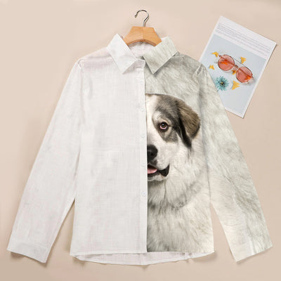 Joycorners Great Pyrenees Half Printed 3D Casual Shirt